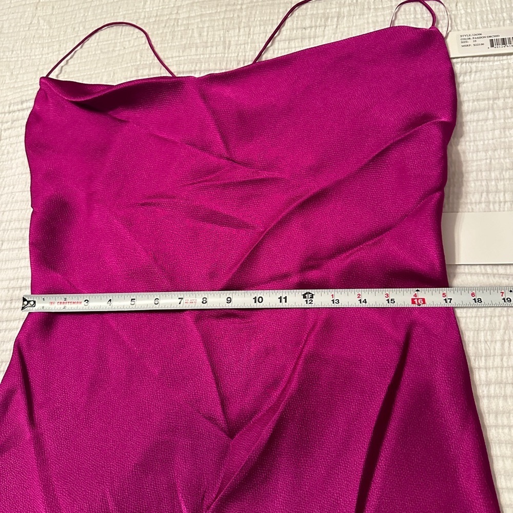 Jay Godfrey Orchid Colored Baldwin Satin Slip Dress - NWT - Size 10 - Picture 12 of 13